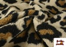 Tela de Borreguito Estampado Leopardo Grande