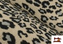 Tela de Borreguito Estampado Leopardo Grande