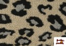 Tela de Borreguito Estampado Leopardo Grande