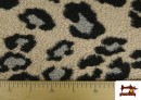 Tela de Borreguito Estampado Leopardo Grande