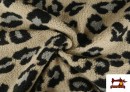 Tela de Borreguito Estampado Leopardo Grande