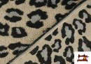 Tela de Borreguito Estampado Leopardo Grande