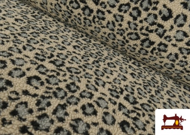 Tela de Borreguito Estampado Leopardo