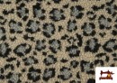 Venta de Tela de Borreguito Estampado Leopardo