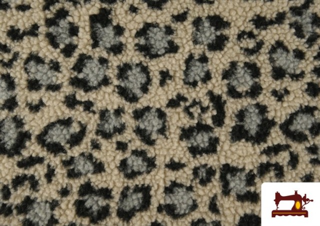 Venta de Tela de Borreguito Estampado Leopardo