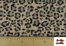 Comprar online Tela de Borreguito Estampado Leopardo