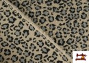 Venta online de Tela de Borreguito Estampado Leopardo