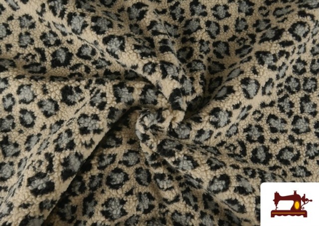 Tela de Borreguito Estampado Leopardo
