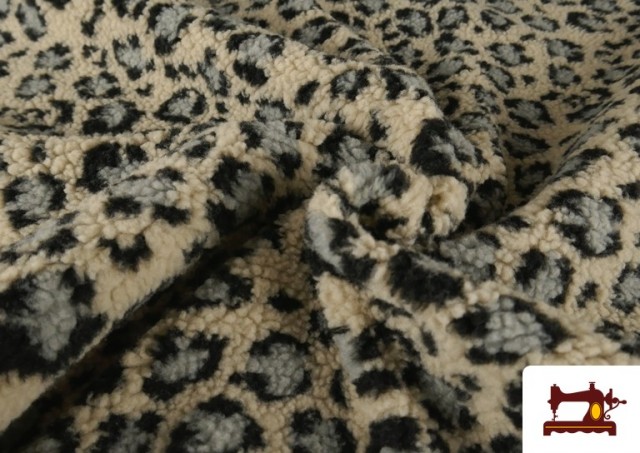 Tela de Borreguito Estampado Leopardo