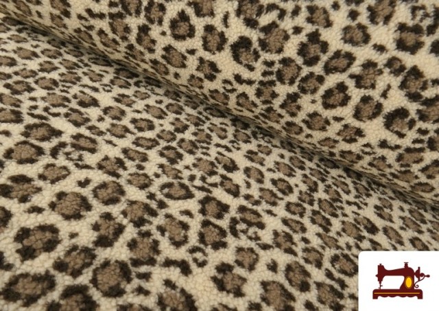 Tela de Borreguito Estampado Leopardo