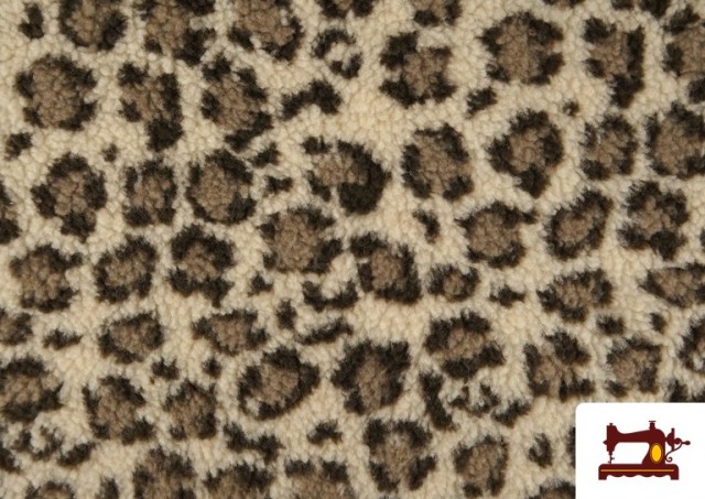 Tela de Borreguito Estampado Leopardo