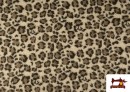 Tela de Borreguito Bouclé Estampado Leopardo