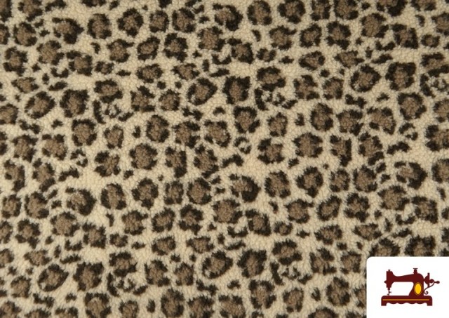 Tela de Borreguito Estampado Leopardo