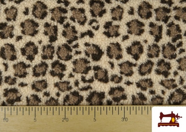 Tela de Borreguito Estampado Leopardo