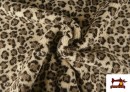 Tela de Borreguito Estampado Leopardo