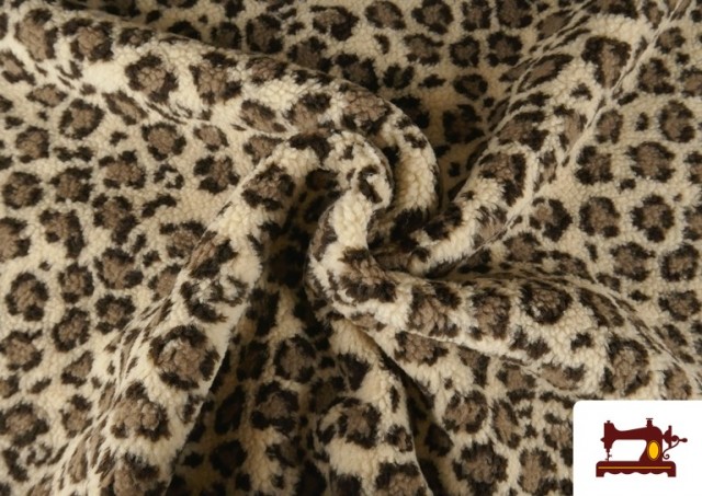 Tela de Borreguito Estampado Leopardo