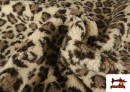 Tela de Borreguito Estampado Leopardo