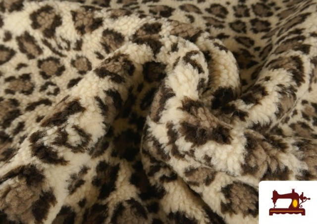 Tela de Borreguito Estampado Leopardo