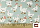 Comprar online Tela de Sudadera French Terry Estampado Patitos Divertidos