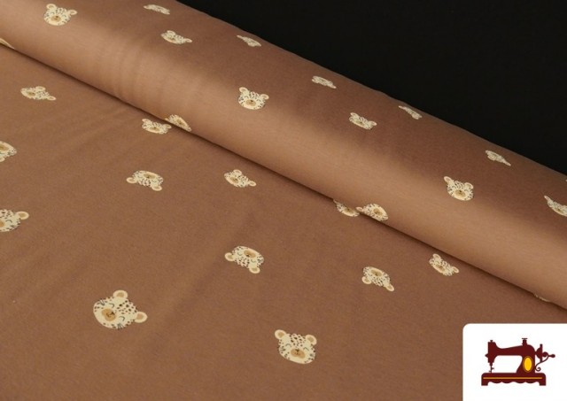 Tela de Punto de Camiseta Leopardos Infantil