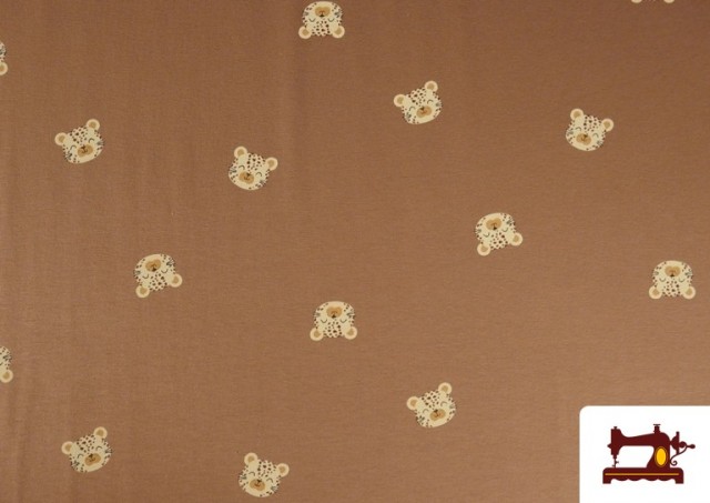 Comprar Tela de Punto de Camiseta Leopardos Infantil