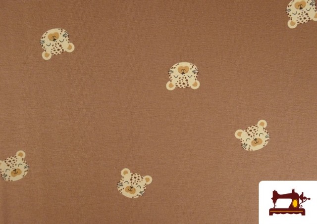 Venta de Tela de Punto de Camiseta Leopardos Infantil