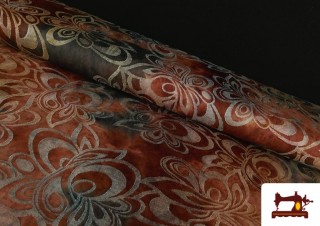 Tela de Punto de Viscosa Floral Jacquard