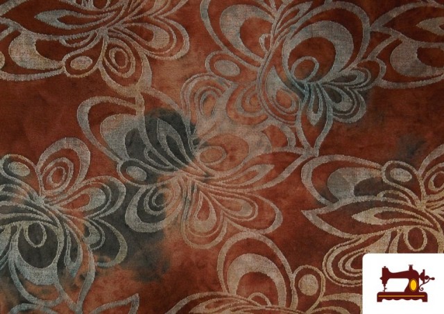 Venta de Tela de Punto de Viscosa Floral Jacquard