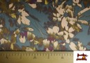 Comprar online Tela Crep Saten Estampada Floral Elegante