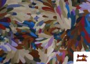 Venta de Tela de Viscosa Estampado Multicolor