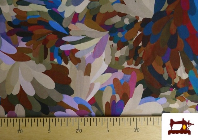 Comprar online Tela de Viscosa Estampado Multicolor
