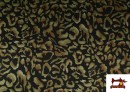 Comprar Tela de Punto Roma Leopardo Difuminado color Verde