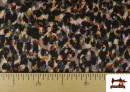 Venta de Tela de Punto Roma Estampado Pinceladas Animal Print color Negro