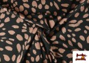 Venta online de Tela de Punto con Viscosa Estampado Topos