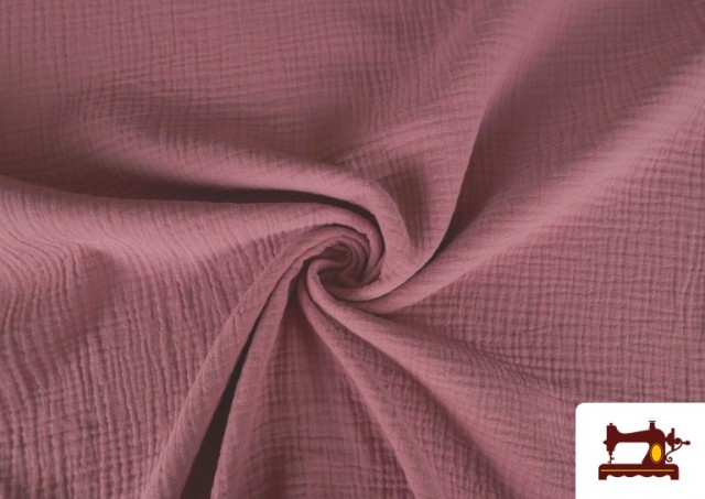 Tela de Muselina de Colores color Rosa