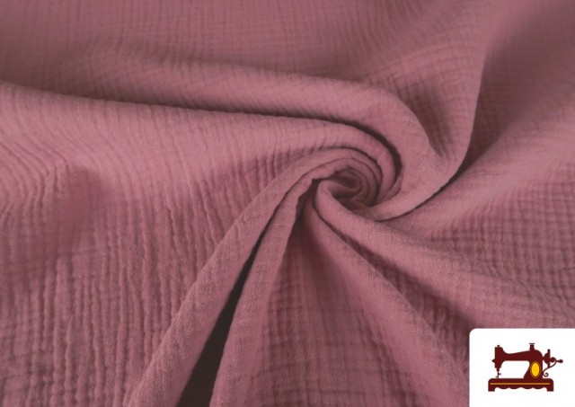 Tela de Muselina de Colores color Rosa