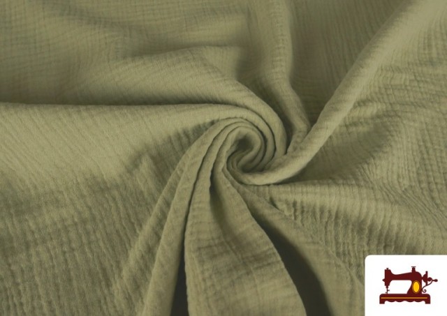 Comprar Tela de Muselina de Colores color Verde