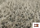 Comprar online Tela de Pelo Animal Largo Efecto Ondulado Gris
