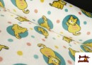 Tela de Coralina Polar Suave Al Tacto Estampado Gatos