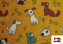 Venta de Tela de Coralina Polar Suave Al Tacto Estampado Perros