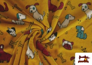 Comprar online Tela de Coralina Polar Suave Al Tacto Estampado Perros Comprar online Tela de Coralina Polar Suave Al Tacto Estampado Perros