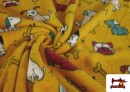 Venta online de Tela de Coralina Polar Suave Al Tacto Estampado Perros