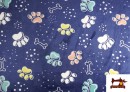 Comprar Tela de Coralina Polar Suave Al Tacto Estampado Huellas