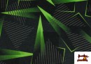 Venta de Tela de Sudadera Perchada Estampado Verde