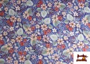 Comprar Tela de Sudadera Perchada Estampado Floral Silvestre