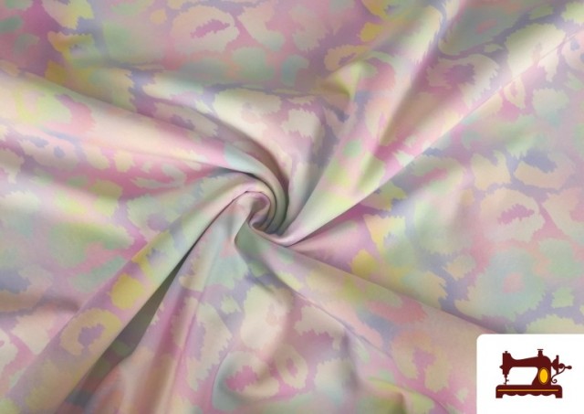 Venta online de Softshell estampado Leopardo Colores Pastel