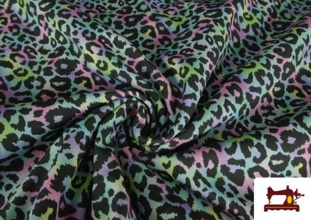 Venta de Softshell estampado Leopardo Multicolor Animal Print