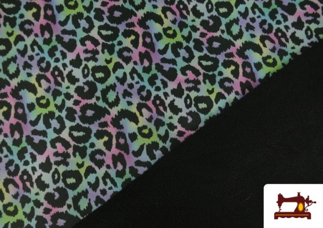 Comprar online Softshell estampado Leopardo Multicolor Animal Print