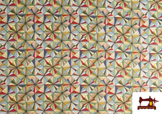 Comprar Tela de Popelín Estampado Multicolor