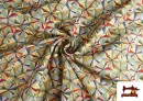 Venta online de Tela de Popelín Estampado Multicolor